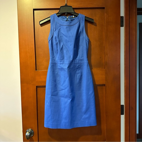 Elie Tahari Royal Blue Sleeveless Sheath Dress - Picture 1 of 4